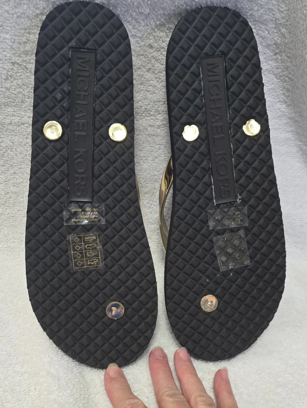 MICHAEL Michael Kors Floral Flip Flops